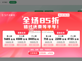 最新sif优惠码2025,8.1折618大促折扣码,专业亚马逊流量分析工具